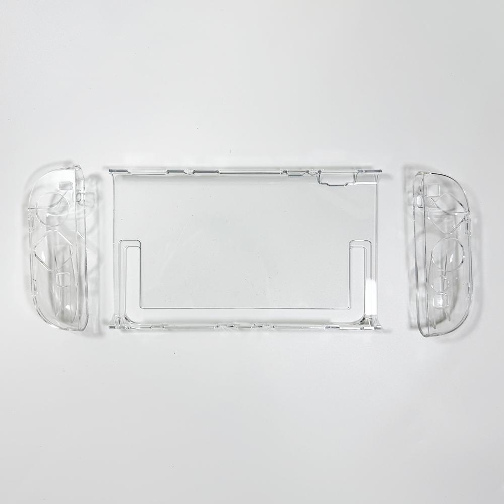 Crystal Case for Switch 2 Game Console, Split Console Handle Transparent Protective Case Scratch and Fingerprint Resistant