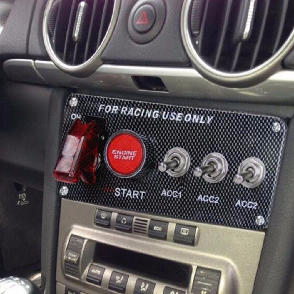 Ignition Combination LED Ignition Switch Panel Racing Car Engine Start Push Button  Car Accessories