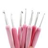 9pc/set DIY knitting needles, sweater crochet hook set, elegant, durable, DIY knitting enthusiasts hand weave tool, pink or red