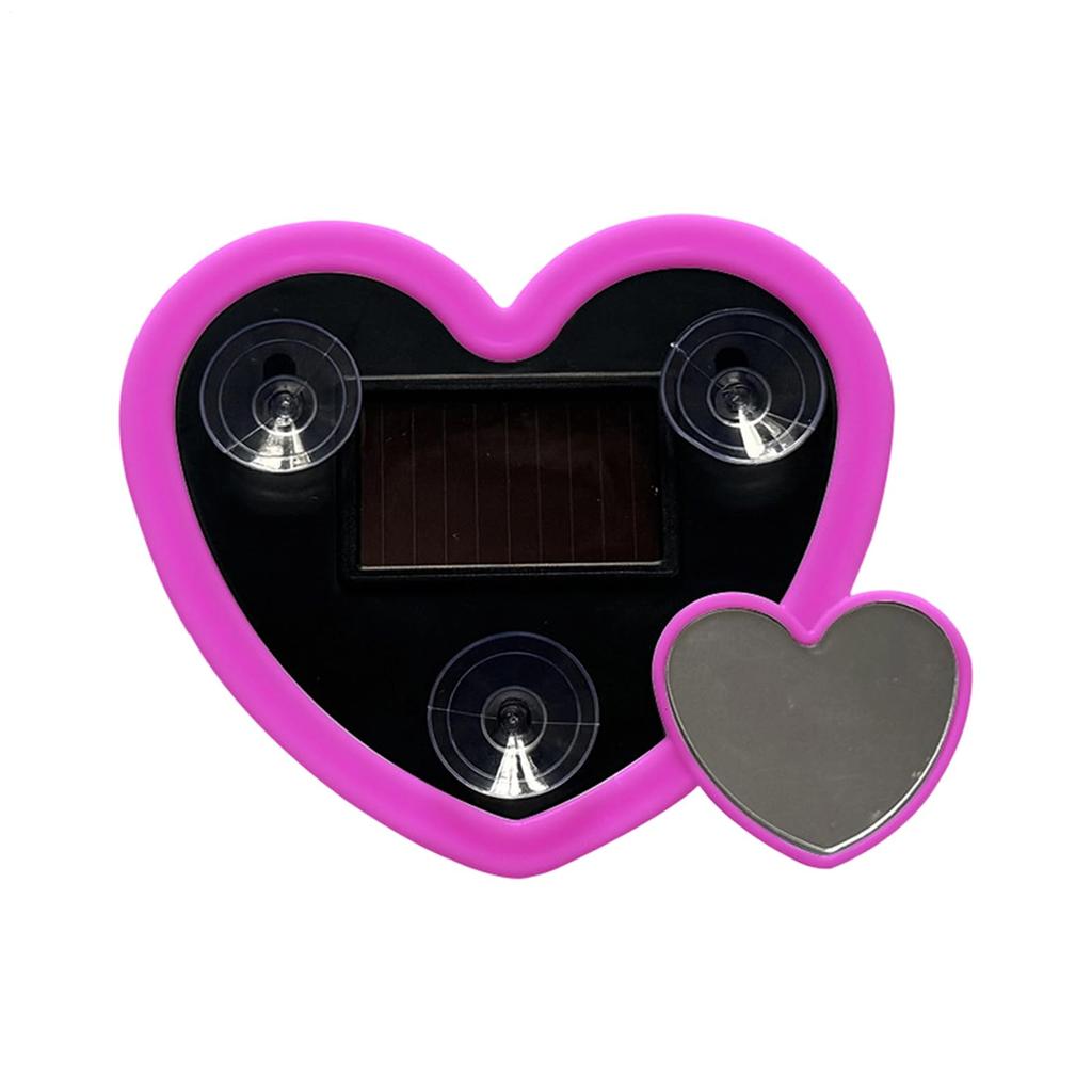 Gevrkjenp Car LED Light - Heart Shape Solar Window Light, Neon Mini LED Light