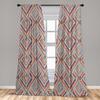 Ethnic Geometric Curtains Tribal Aztec Print for Living Room Window Boho Decor