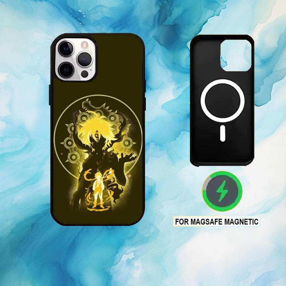 Seven D-Deadly Sins Meliodas Phone Case For iPhone17,16,15,14,13,12,11 Plus,Pro Max Magnetic For Magsafe Wireless Charging
