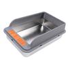 Cat Litter Box Stainless Steel Large Capacity Top Entry Anti Splashing Metal Litter Pan with Leakproof Mat for Pet
