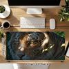 Tiger Art Xl Gaming Mouse Pad Nonslip Rubber Base Stitched Edge Waterproof Desk Mat For Pc Laptop Gamer Office Computer Accessories C929389