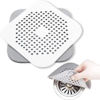 3Pcs/6Pcs/7Pcs Suction Cup Floor Drain Sticker Kitchen Sink Filter Strainer Bathroom Hair Anti-Blocking Floor Drain