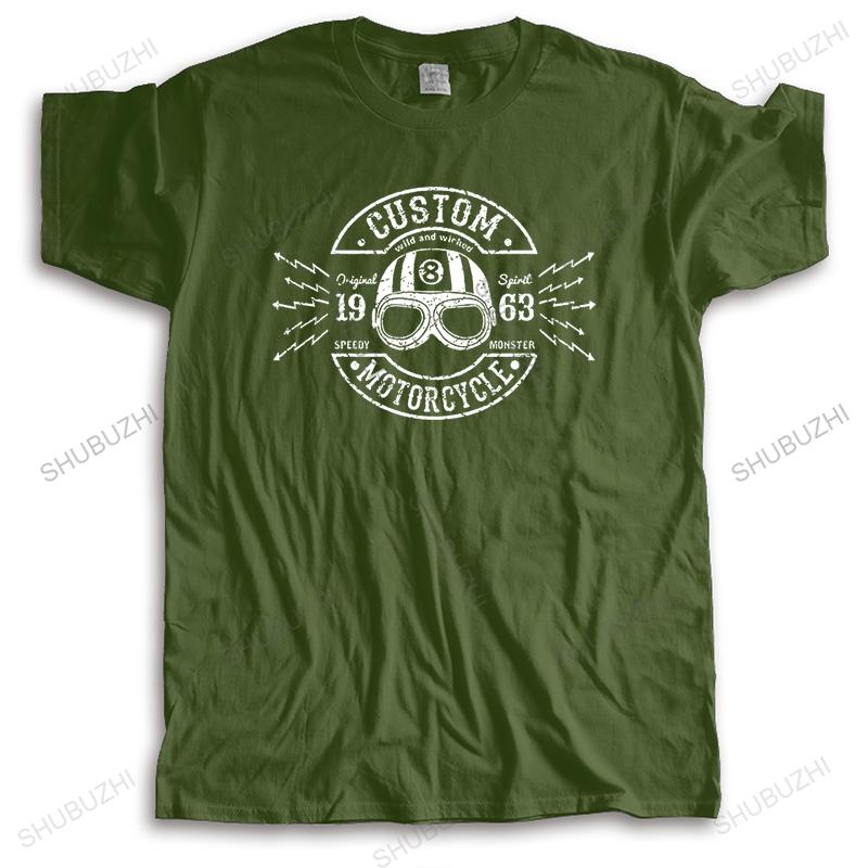 Summer Short Sleeves Fashion Cotton T Shirt  Motorcycle  Cafe Racer Vintage Biker Great Discount Cotton Unisex Tee
