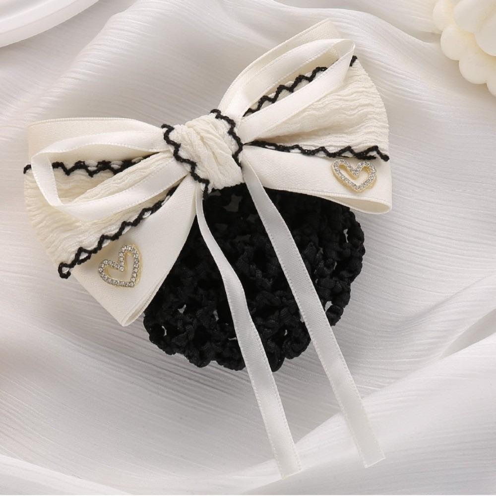 Elegant Net Bun Hair Cover Loose Mesh Nurses Spring Clip New Bun Snood Hair Clip  Funerals