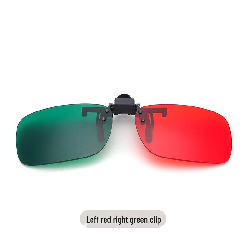 Clip-on Red-Blue 3D Lenses for Large Frames