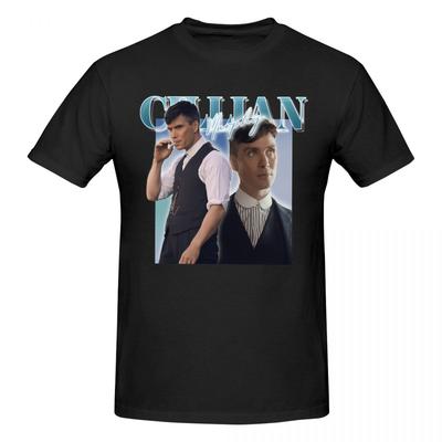 Unisex Cillian Murphy Retro T Shirt Streetwear Oneck Cotton Unisex Tshirt