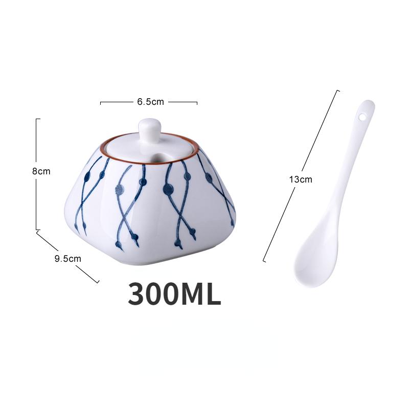 

Японская керамическая банка для приправ, набор коробок для приправ, кухонная банка для перца чили, солонка, креативные домашние инструменты, продукты Netflix