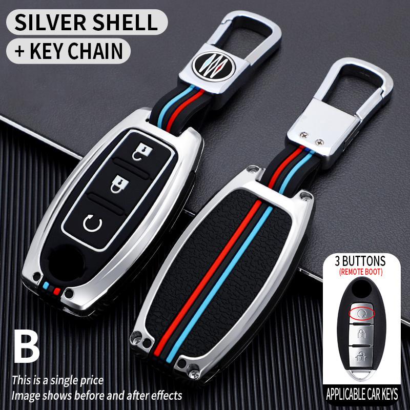 Car Key Case CoverProtective Shell Fob for Nissan Qashqai X-Trail T32 T31 Juke J10 J11 Kicks Tiida Pathfinder Note for Infiniti