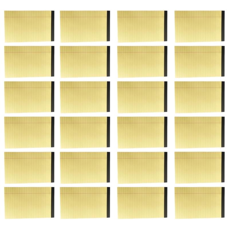24pcs Writing Pads Perforated Edges Student Office Supplies Recyclable Legal Note Pad