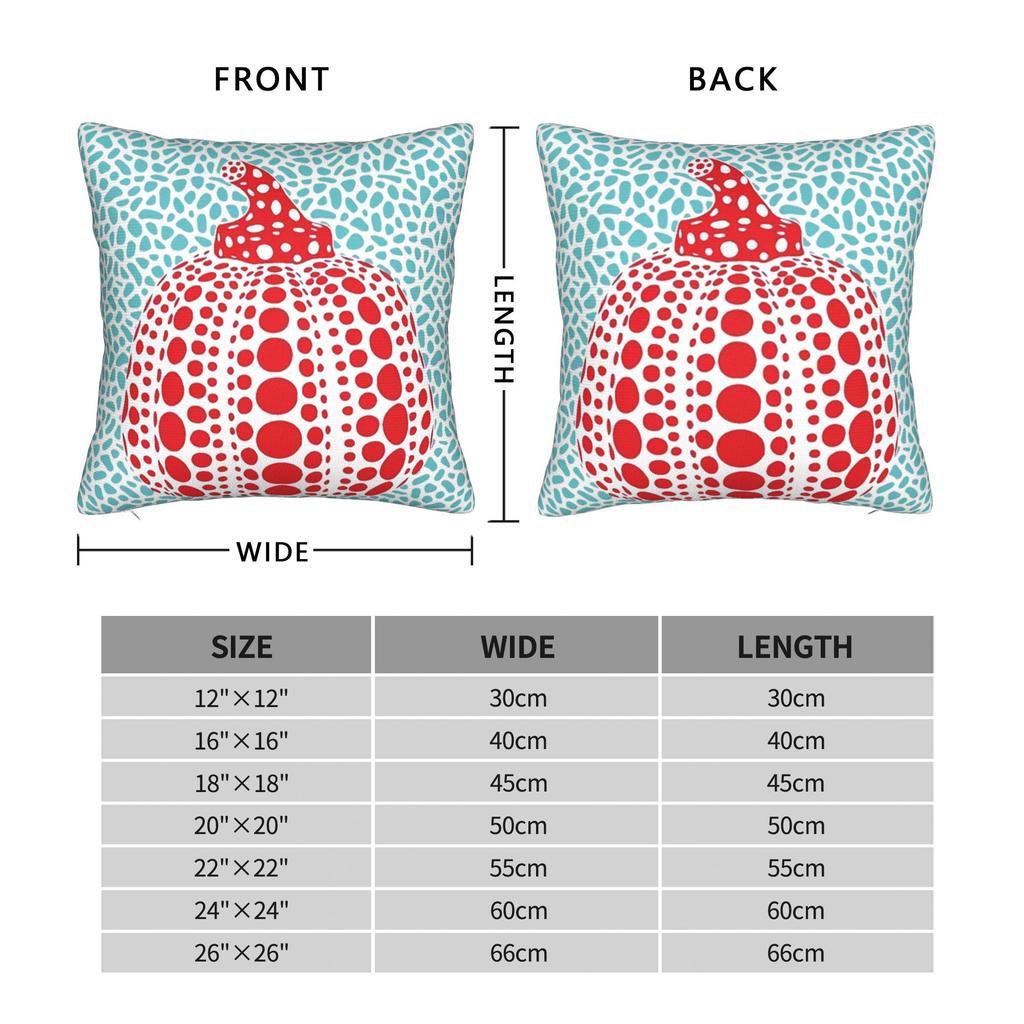 Yayoi K-Kusama Pillowcase Printed Polyester Cushion Cover Decorative Pillow Case Cover Home Zipper 40*40Cm