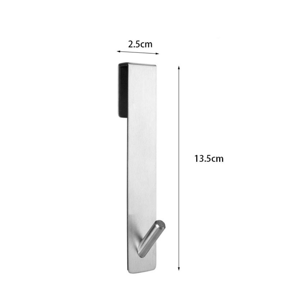 Drilling-Free Stainless Steel Shower Door Hook Space Saving Rustproof Towel Hooks Wall Mounted Bathroom Hooks Sauna