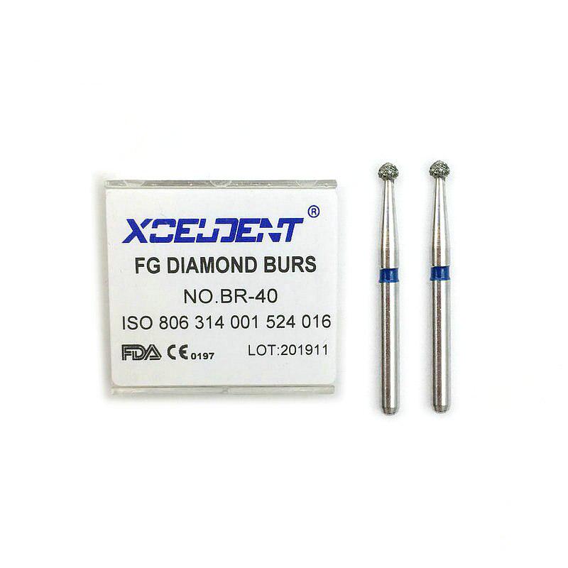 10pcs Dental Diamond FG High Speed Burs for Polishing Teeth Dentistry Instrument BR-40