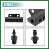 Motoforti Universal Vacuum Manifold Kit 1/8" Ports 1/2" Interfaces Block Intake Manifold for Car Fuel Gas Wastegate Turbo Boost Long-lasting
