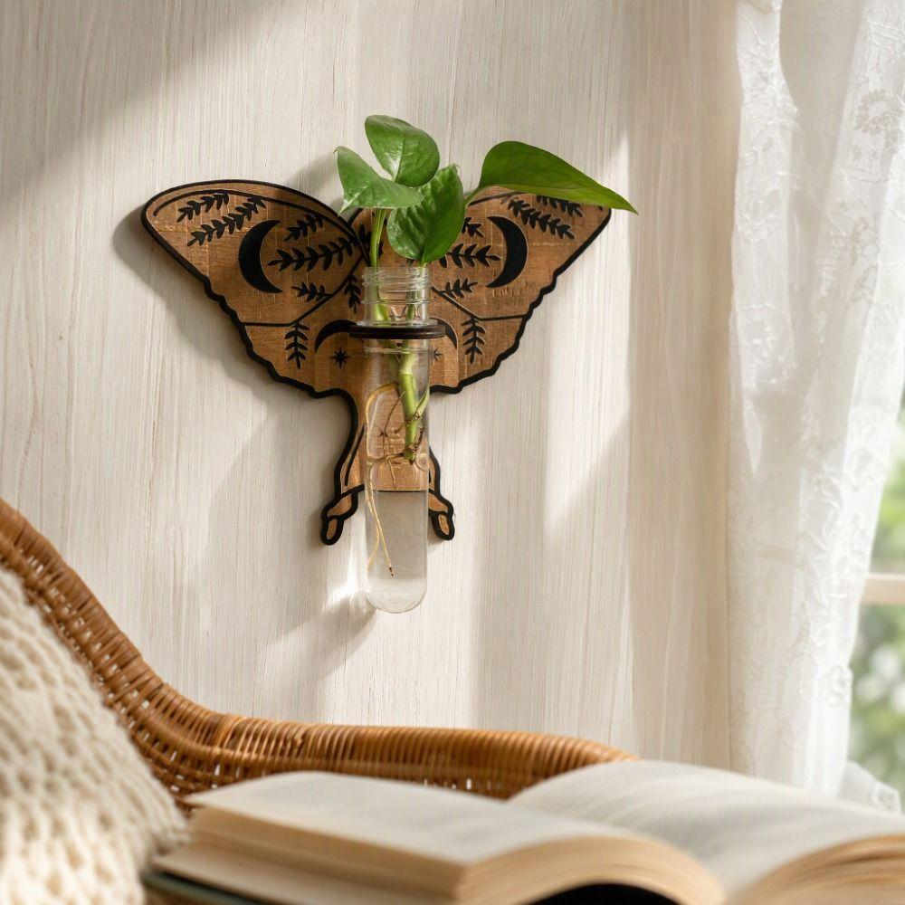 Vase Hydroponic Planter Shelf Home Ornaments Wall Decoration Wall Mounted Planter Garden Decor