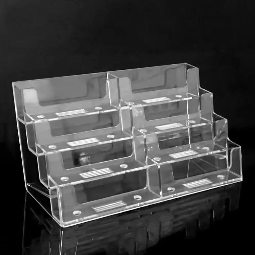Display Holder Name Card Display Stand Transparent Business Card Storage Box  Organization Stand