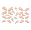 Nude Gradient Translucent Almond Shape Detachable Wearable Nails - French Style