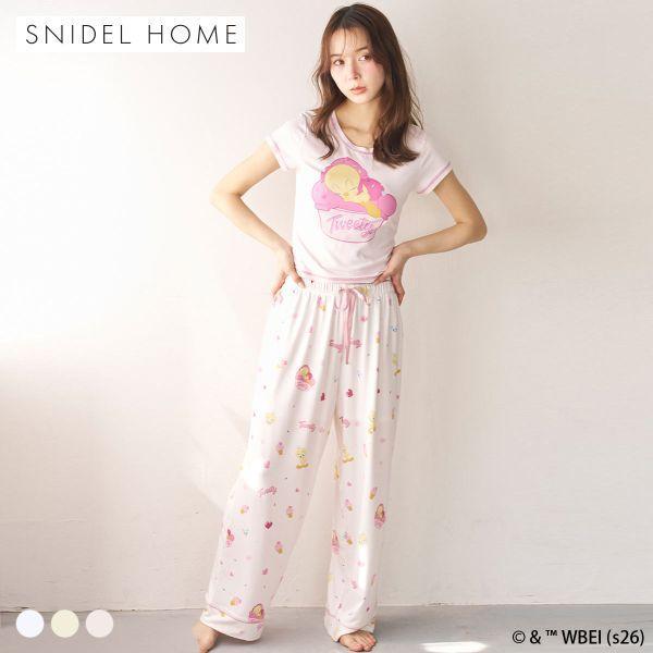 SNIDEL HOME Tweety Cut Long Pants Room Wear Pajamas SNIDEL HOME