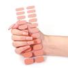 Solid Color Gel Nails Stickers Semi Cured Gel Nail Strips Gel Wraps Nails Art Decoration Manicures Stickers for Nails