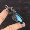 Smithsonite Pendant Copper Wire Wrapped Pendant Gemstone Pendant Very Pretty Copper Jewelry Handmade Owl Pendant Wire Wrap Jewelry For Gifts