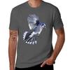 Geometric Blue Jay Tshirt Casual Graphic Print Tee