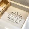 Modern Style Stainless Steel Soap Dish Bathroom Sink Organizer | Hollow Drain Soap Holder Anti-Water Storage Rack for Countertop
