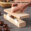 Chestnut Mouthpiece Macadamia Pecans Hazelnuts Opener Easy To Use Portable Lightweight Wooden Nut Cracker Tool