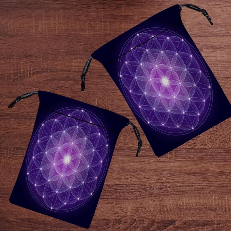 Mini Jewelry Dices Card Gift Bag Drawstring Pouches Bag Divinations Tarots Bag