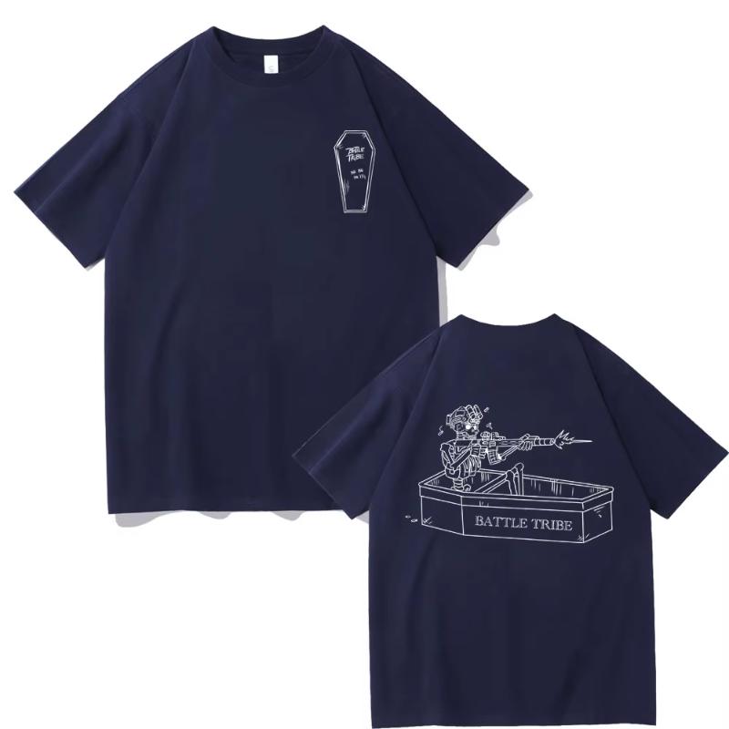 

Forward Observations Group Battle Tribe From The Grave Pull Over Print T-shirt Vintage Skeleton T Shirts Male Oversized Tshir... S разноцветный