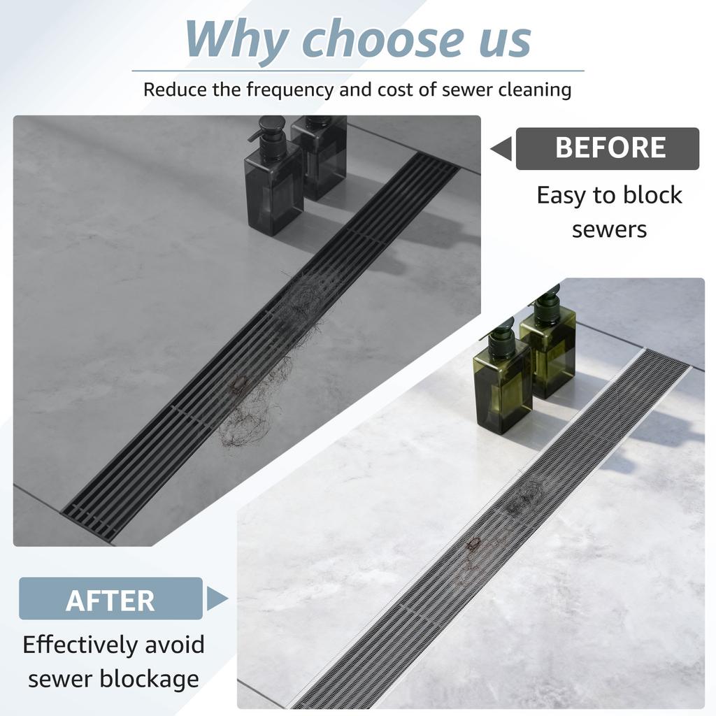 8pcs(4set) Shower Drain Screen with Cleaning Shovel Self-Adhesive Stickers Showers Drain Hair Catcher Mesh Stickers for Bathroom