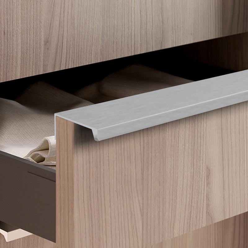 Concealed Edge-Banding Cabinet Door and Drawer Handle