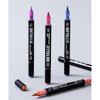 Double Ended Acrylic Marker Metallic Paint Pen for Painting On Paper Wood Fabric Metal Stone Card Making Scrapbooking