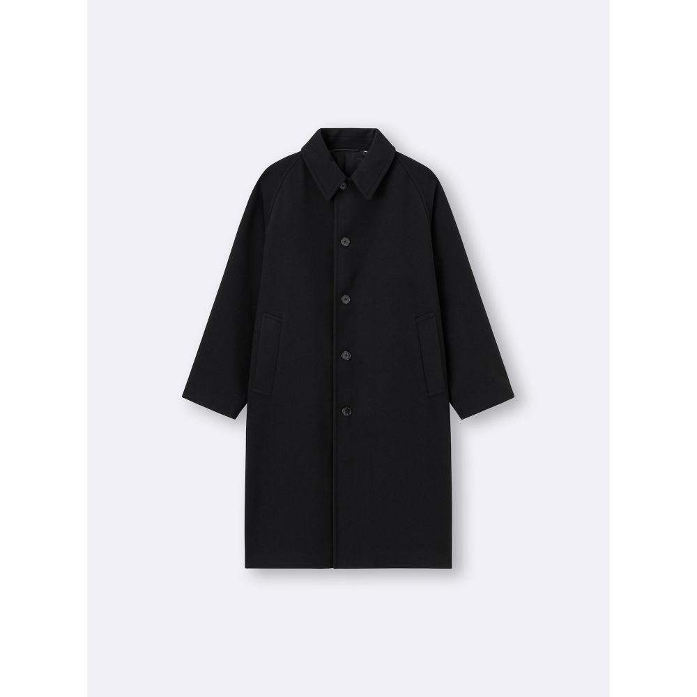 GU by Uniqlo Cozy Melton Balmacaan Coat