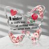 2D Flat Acrylic Butterfly Decoration, Fun and Suitable for Home, Living Room, Caf É, Garden, Garage, Holiday Bathroom, Office, Bakery M