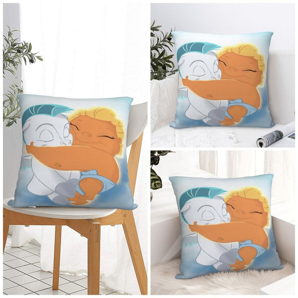 Friends H-Hercules P-Pegasus Pillow Case Cushion Cover Square Design Pillow Cover Vintage Pillowcases For Sofa Home Decoration