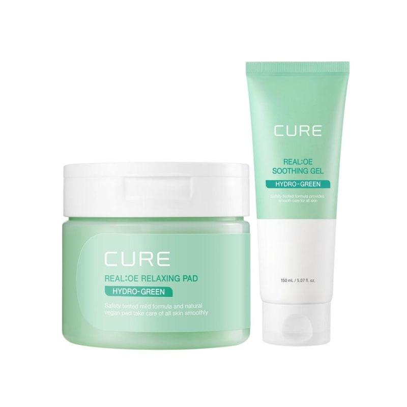 Cure Phytogreen Toner Pad + Realoe Soothing Gel 150ml