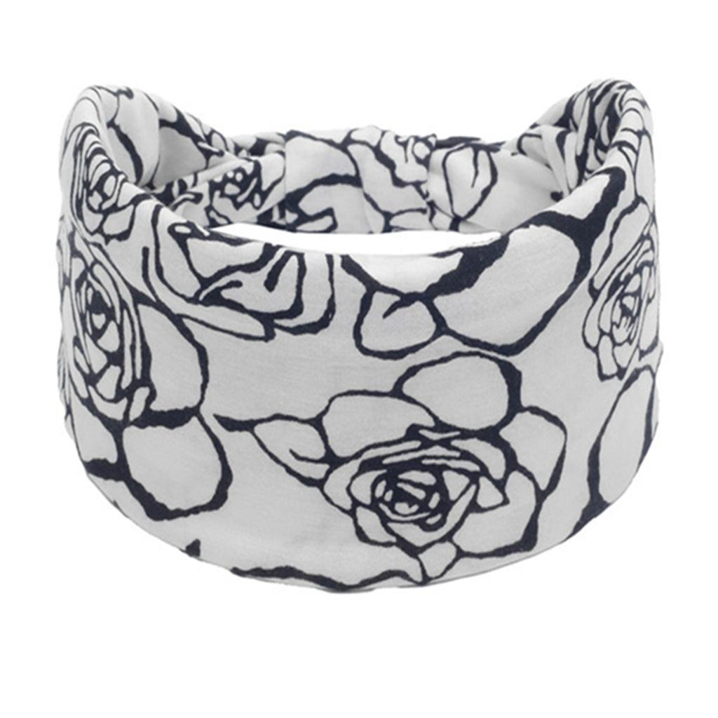 Bohemian Cashew Yoga Übung Stirnband Anti Schweiß und Feuchtigkeit Absorbieren Elastische Baumwolle Stirnband Knoten Stirnband