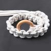 Handmade Weave Curtain Tiebacks Curtain Holder Clip Buckle Rope Straps Easy Installation Traditional Cloud Designing