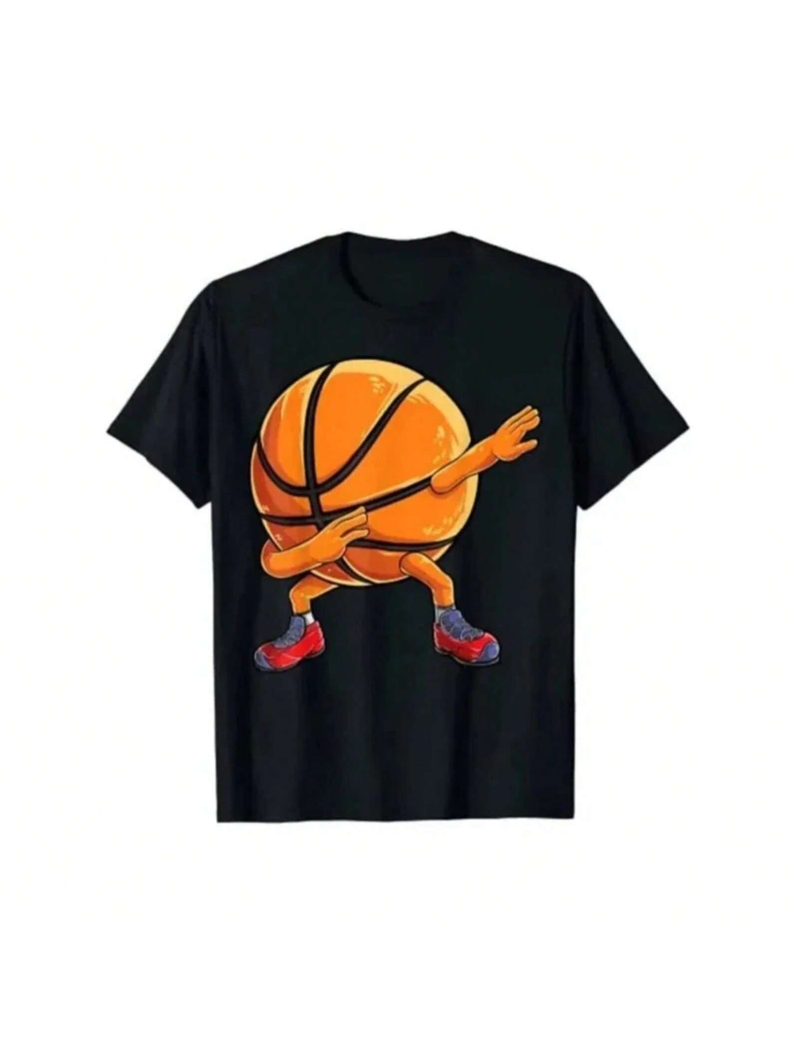 Dabbing Basketball Ball Funny Sports Player Dab Wounisex s T-Shirt Basketball-Lover Graphic Tee Y2k Tops Cute Streetwear Clothes S разноцветный