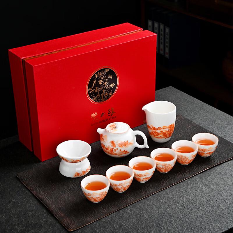 Shangqi Ceramic Crackle Glaze Tea Set