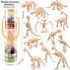 12 Stück/Set Aktualisiertes Simuliertes Dinosaurierskelett Spielzeugmodell Realistische Tiere Brachiosaurus Rex Spielzeug für Kinder Weihnachtsgeschenke