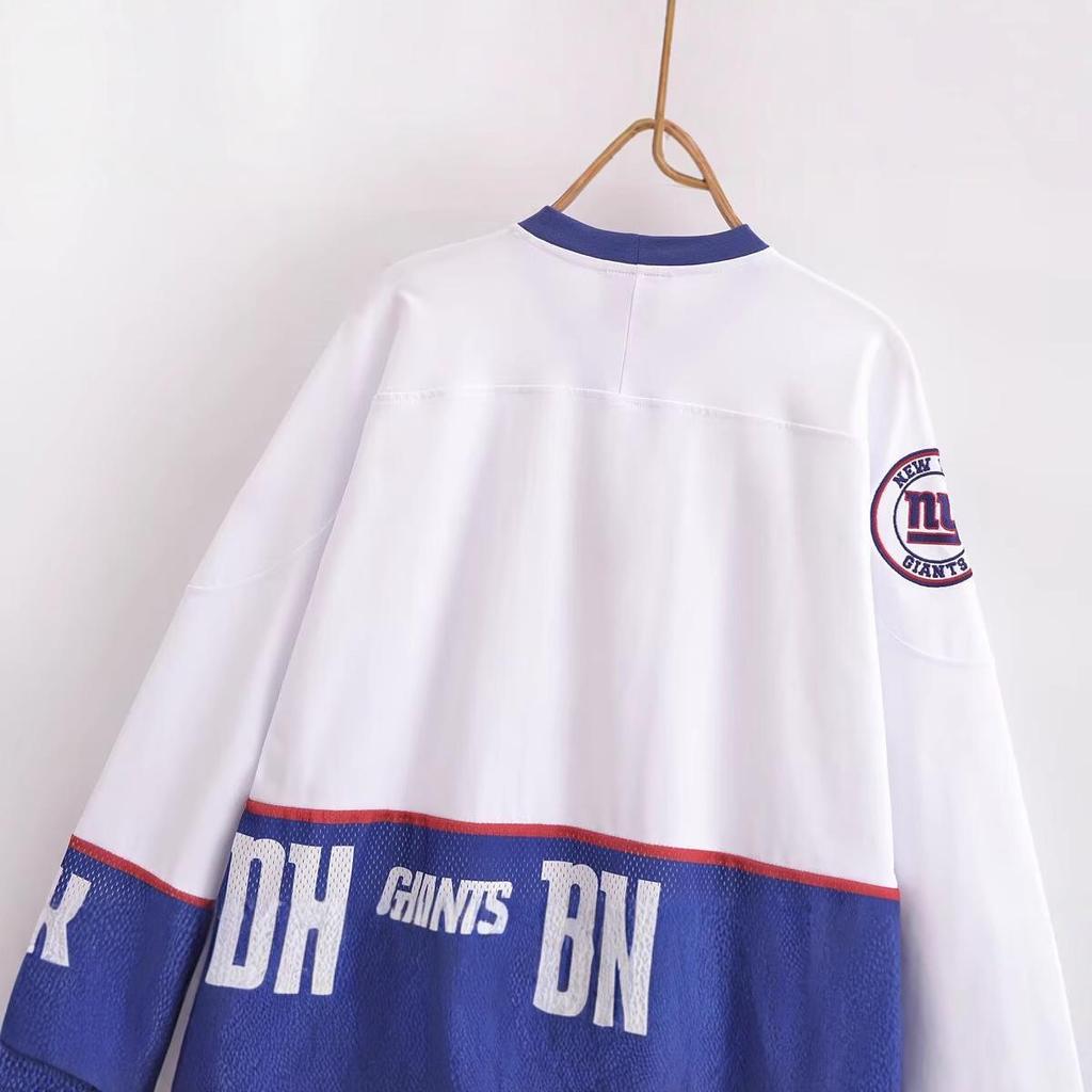 Spring 2025 Women's European Style Loose Cotton Long Sleeve T-shirt