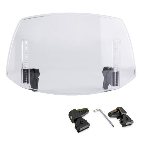 Universele Motorfiets Windscherm, Verstelbare Winddeflector, Clip-stijl Windscherm voor Honda / voor Suzuki / voor Yamaha en Andere Modellen
