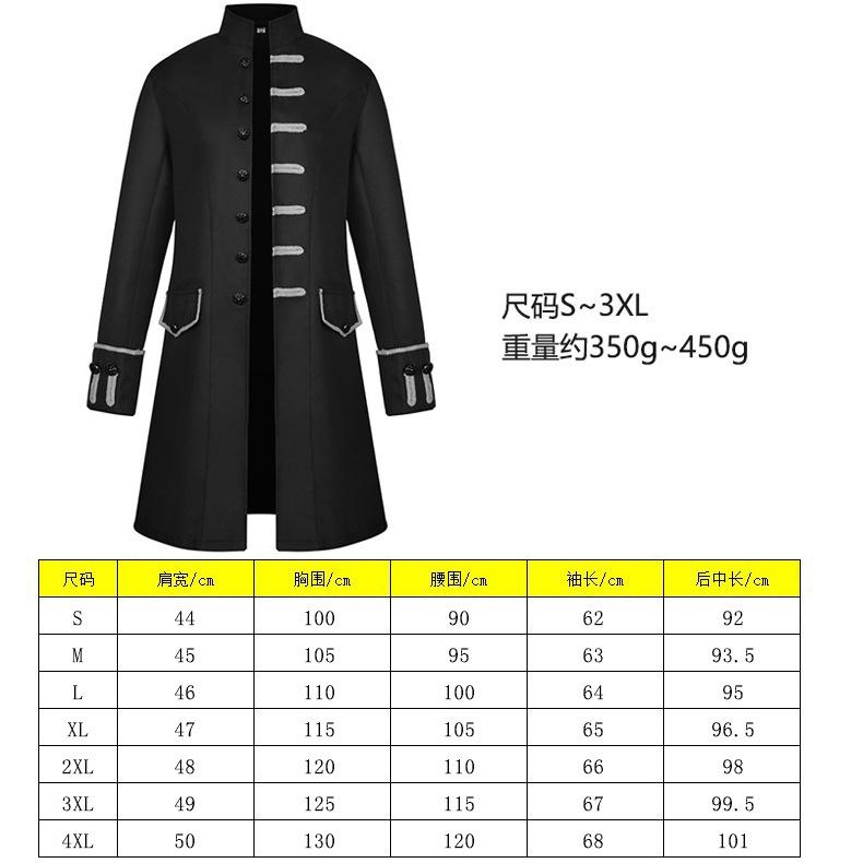 

Medieval vintage costumes men s and women s medium and long Halloween dovetail monks robes, wizard s robes, capes 5XL