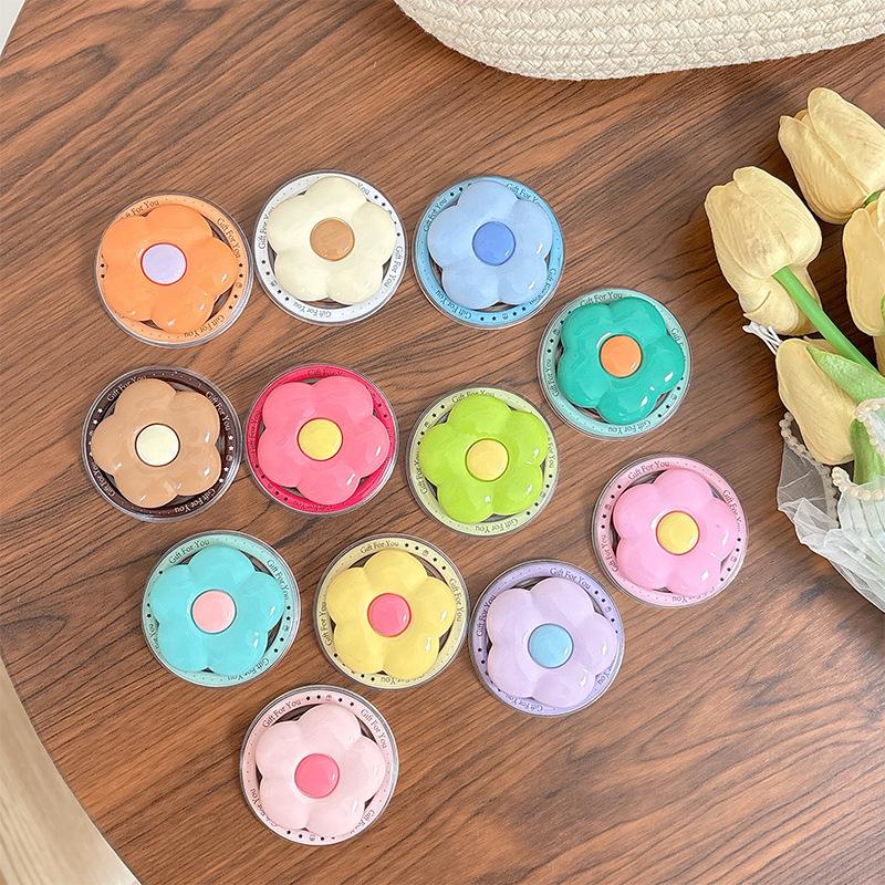 Solid Color Hyunya Wind Flower Mobile Phone Airbag Bracket Magnetic Suction Magsafe Stable Telescopic Desktop Watching Drama Support