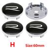 New 2026 4pcs 56mm Car Wheel Badge Center Sticker 60mm Wheel Hubcap Cover Accessorie For VW golf Passat R Rline GTI Polo CADDY Beetle zs0
