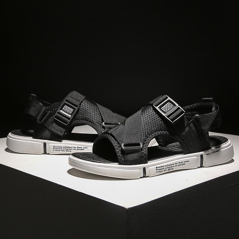 

Мужские летние сандалии двойного назначения: Пляжные и повседневные шлепанцы с открытым носком для вождения 42