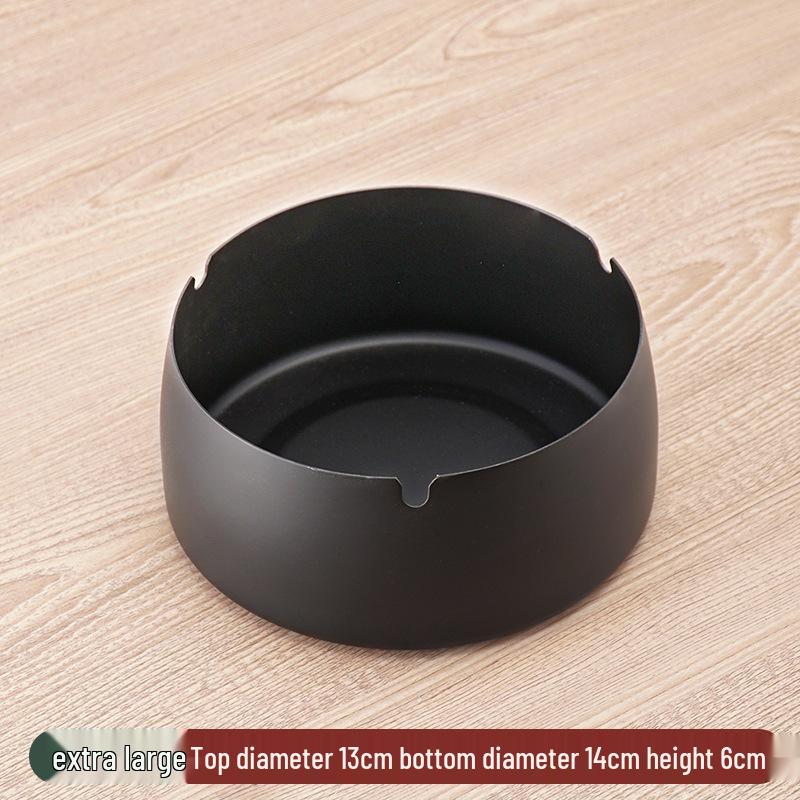 Stainless Steel Windproof Ashtray - Durable, Stylish, and Large for Bars, Cafes, and Hotels